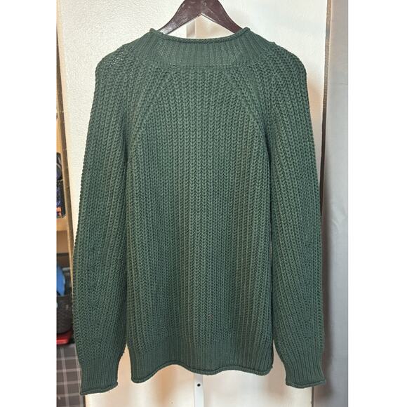 LTS Long Tall Sally Green Chunky Knit Sweater W-US 10–12 - Picture 2 of 6